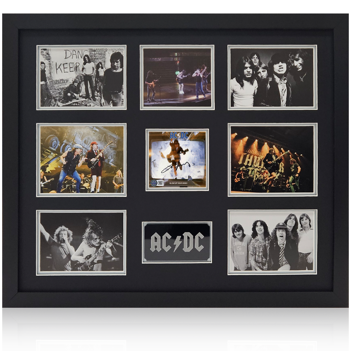 Angus Young Signed CD Cover Elite Frame (AFTAL Authentication)