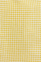 Louche Anouk Summer Gingham Body Con Mini Dress In Yellow