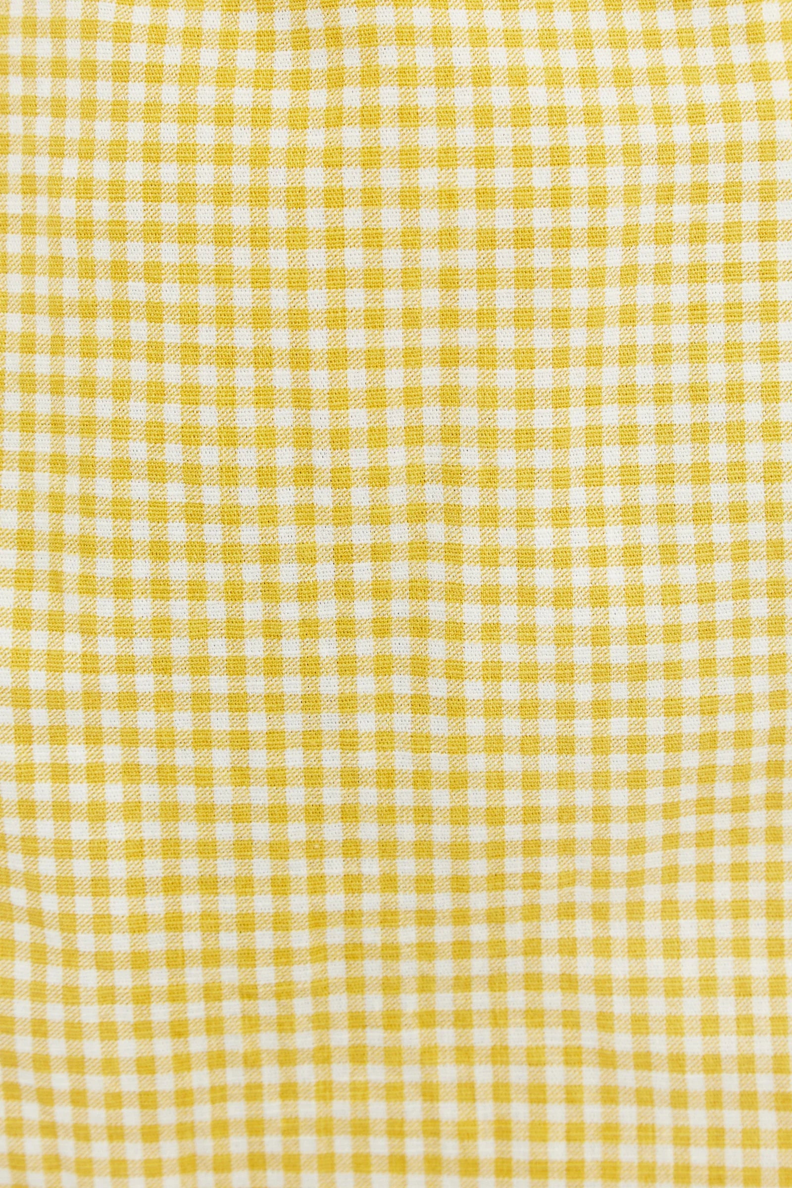 Louche Anouk Summer Gingham Body Con Mini Dress In Yellow