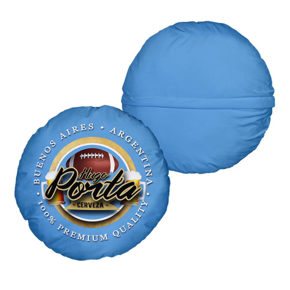 Argentina Rugby Union Porta  - Legend Collection - Circle Cushion 14"