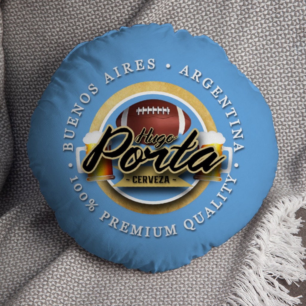Argentina Rugby Union Porta  - Legend Collection - Circle Cushion 14"