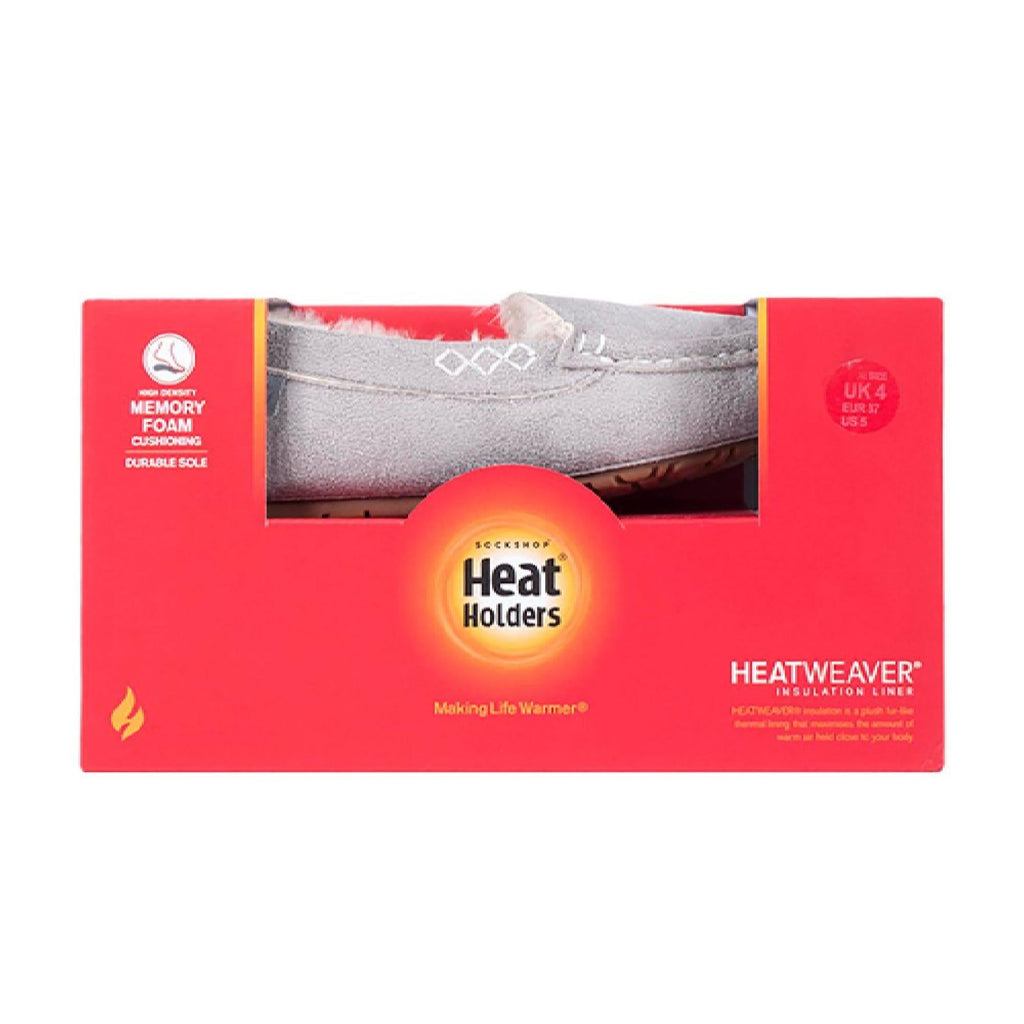 Ladies Fleece Lined Memory Foam Slippers for Winter