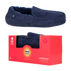 Mens Fleece Lined Memory Foam Slippers for Winter