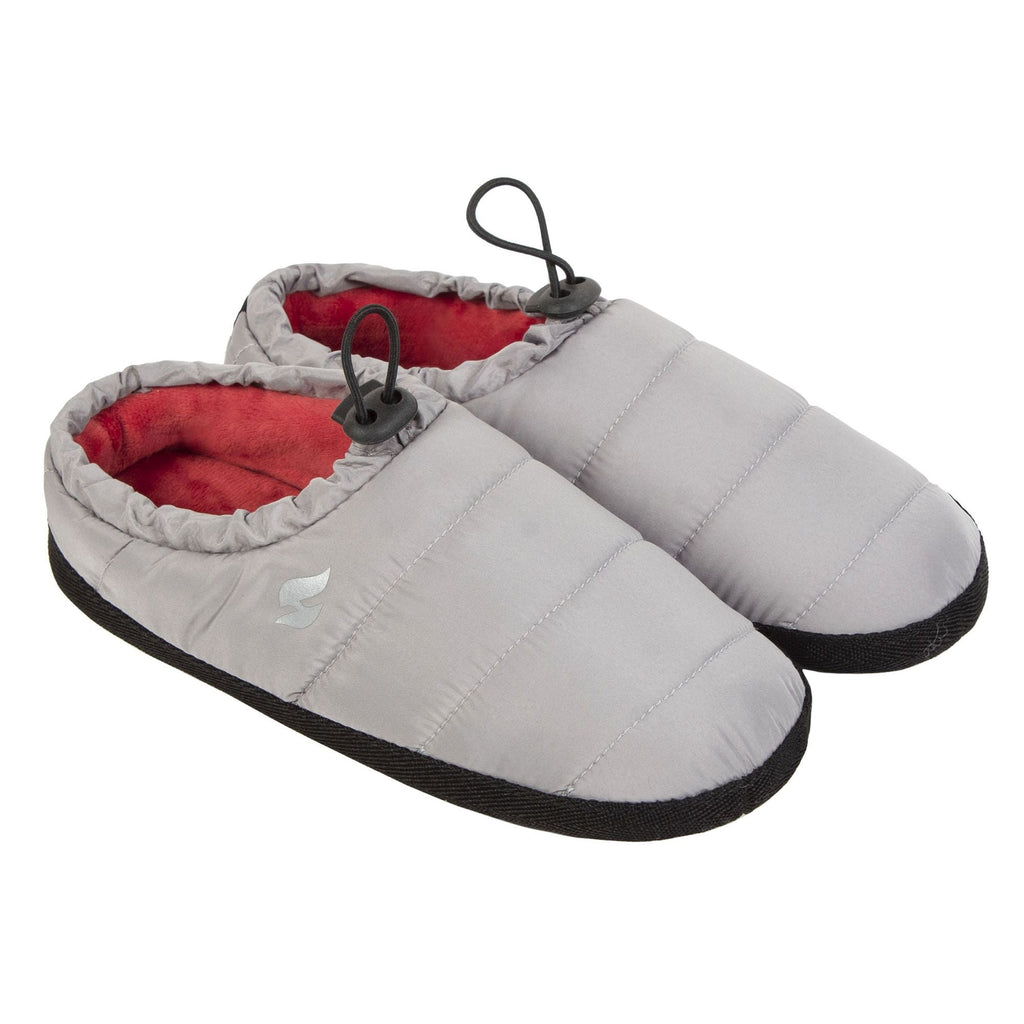 Mens Warm Comfy Drawstring Slippers