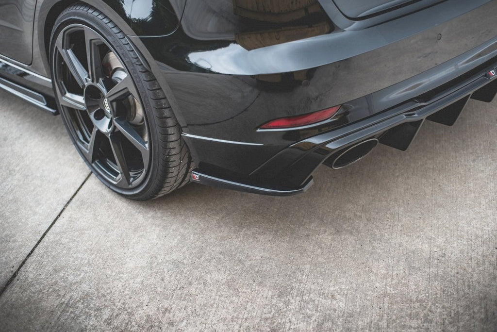 Maxton Design - REAR SIDE SPLITTERS V.2 AUDI RS3 8V SPORTBACK FACELIFT (2019-UP)