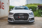 Maxton Design - FRONT SPLITTER V.3 AUDI S3 / A3 S-LINE 8V FACELIFT SEDAN (2016-2020)