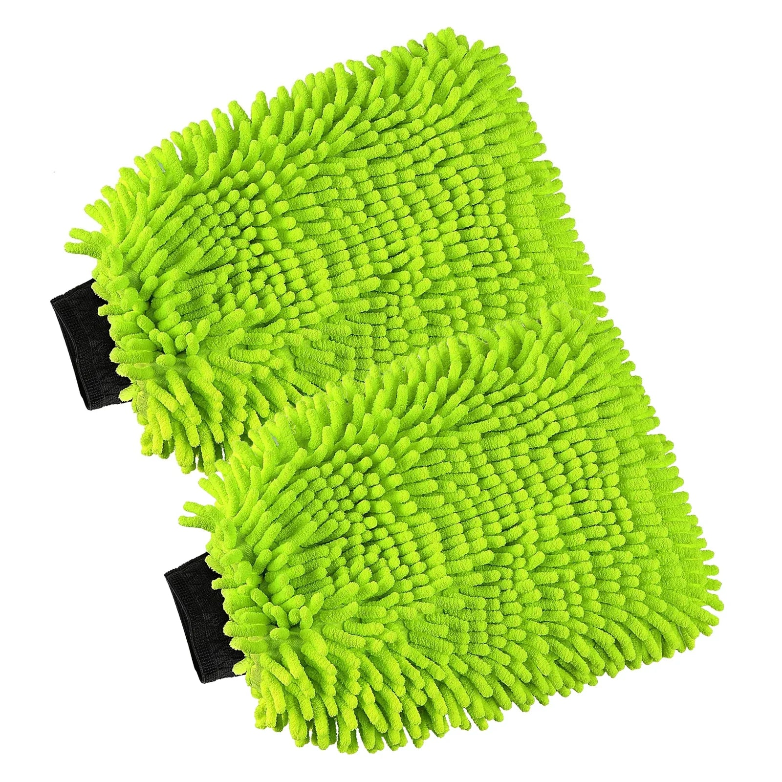 Microfiber Car Wash Mitt & Towels (2 Pack)  Soft Absorbent Cleaning Set