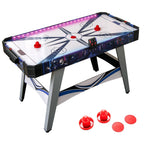 Air Hockey Game Table Powered Hockey Game Table with 2 Pushers and Pucks-White