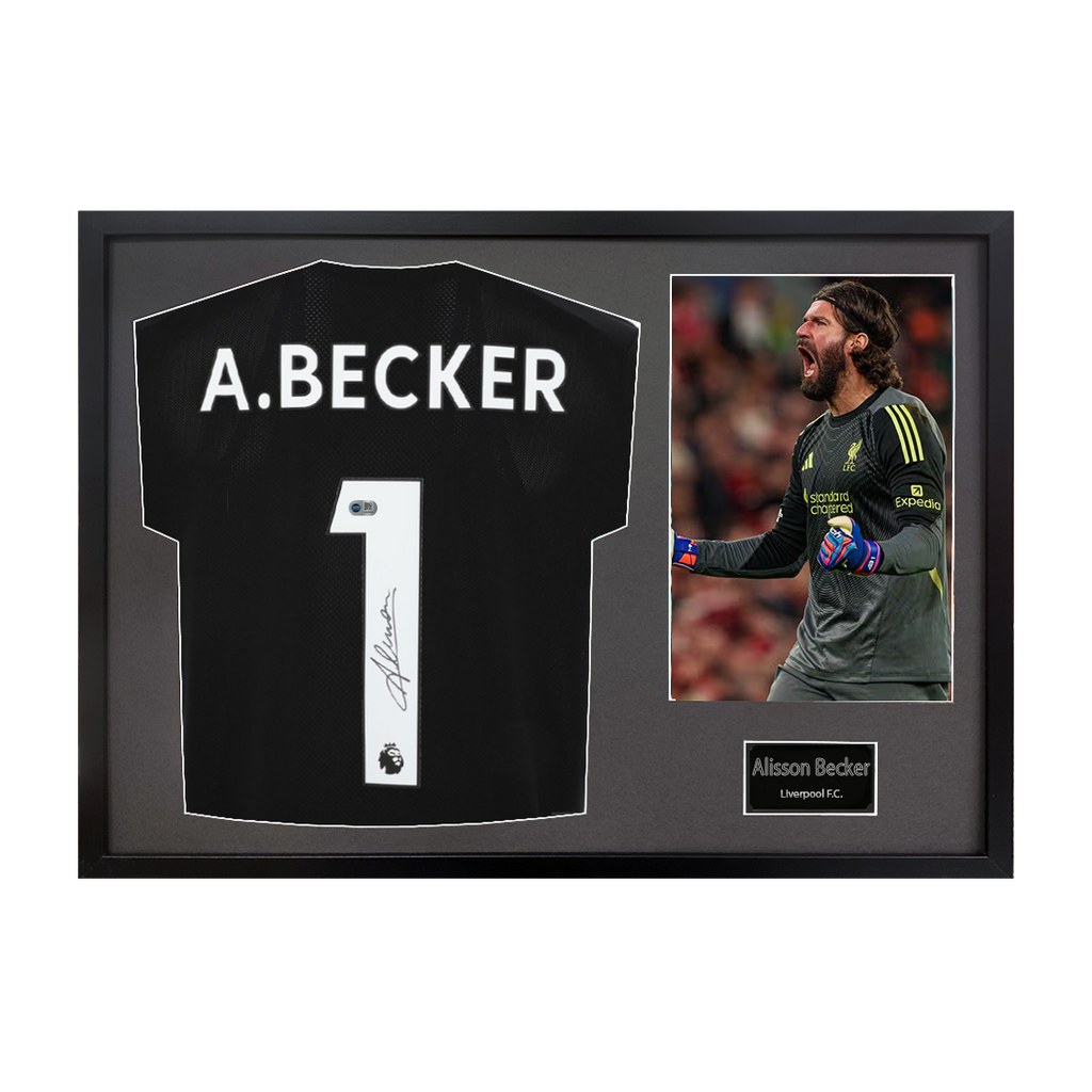 Alisson Becker Signed Liverpool Shirt Classic Frame (ACG Cert)