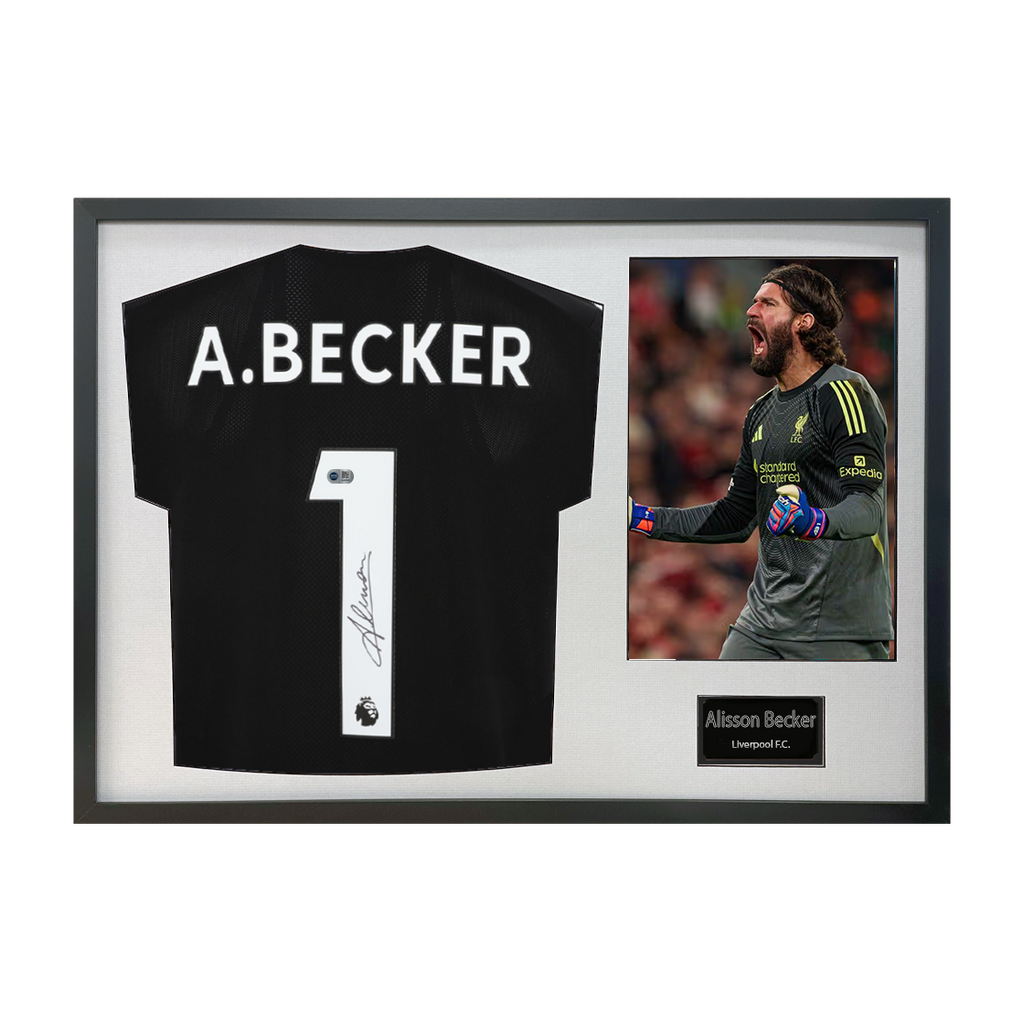 Alisson Becker Signed Liverpool Shirt Classic Frame (ACG Cert)