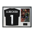 Alisson Becker Signed Liverpool Shirt Classic Frame (ACG Cert)