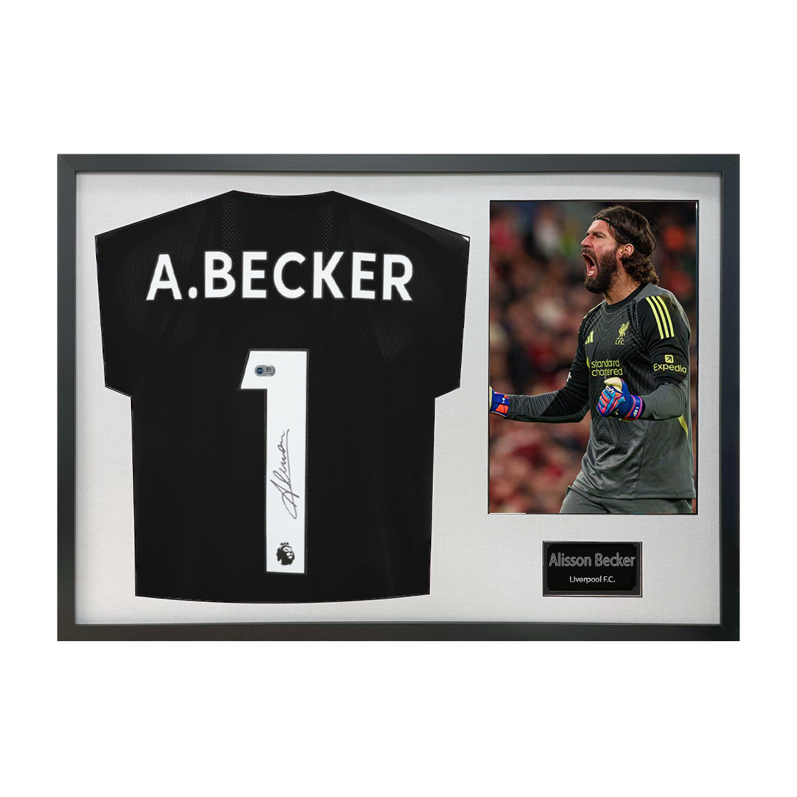 Alisson Becker Signed Liverpool Shirt Classic Frame (ACG Cert)