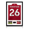 Andrew Robertson Signed Liverpool Shirt Premium Frame (ACG Cert)