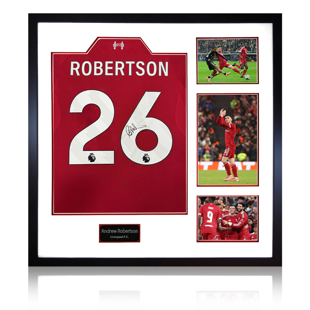 Andrew Robertson Signed Liverpool Shirt Elite Frame (ACG Cert)