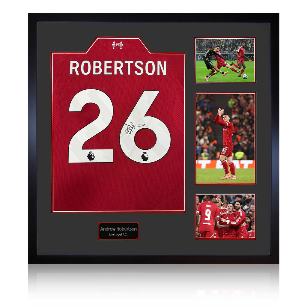 Andrew Robertson Signed Liverpool Shirt Elite Frame (ACG Cert)
