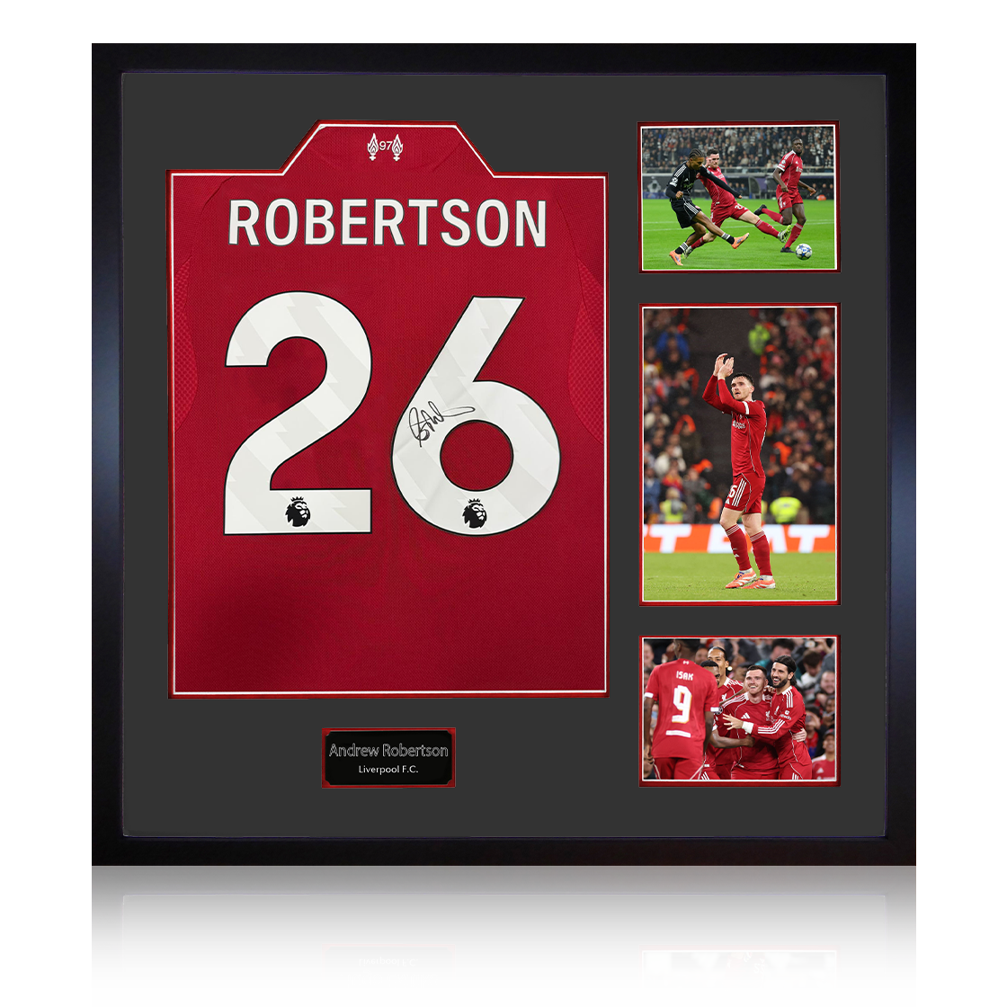 Andrew Robertson Signed Liverpool Shirt Elite Frame (ACG Cert)
