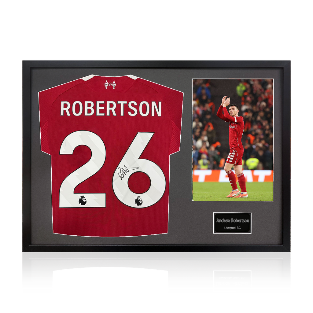 Andrew Robertson Signed Liverpool Shirt Classic Frame (ACG Cert)