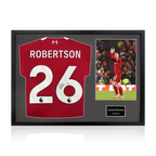 Andrew Robertson Signed Liverpool Shirt Classic Frame (ACG Cert)