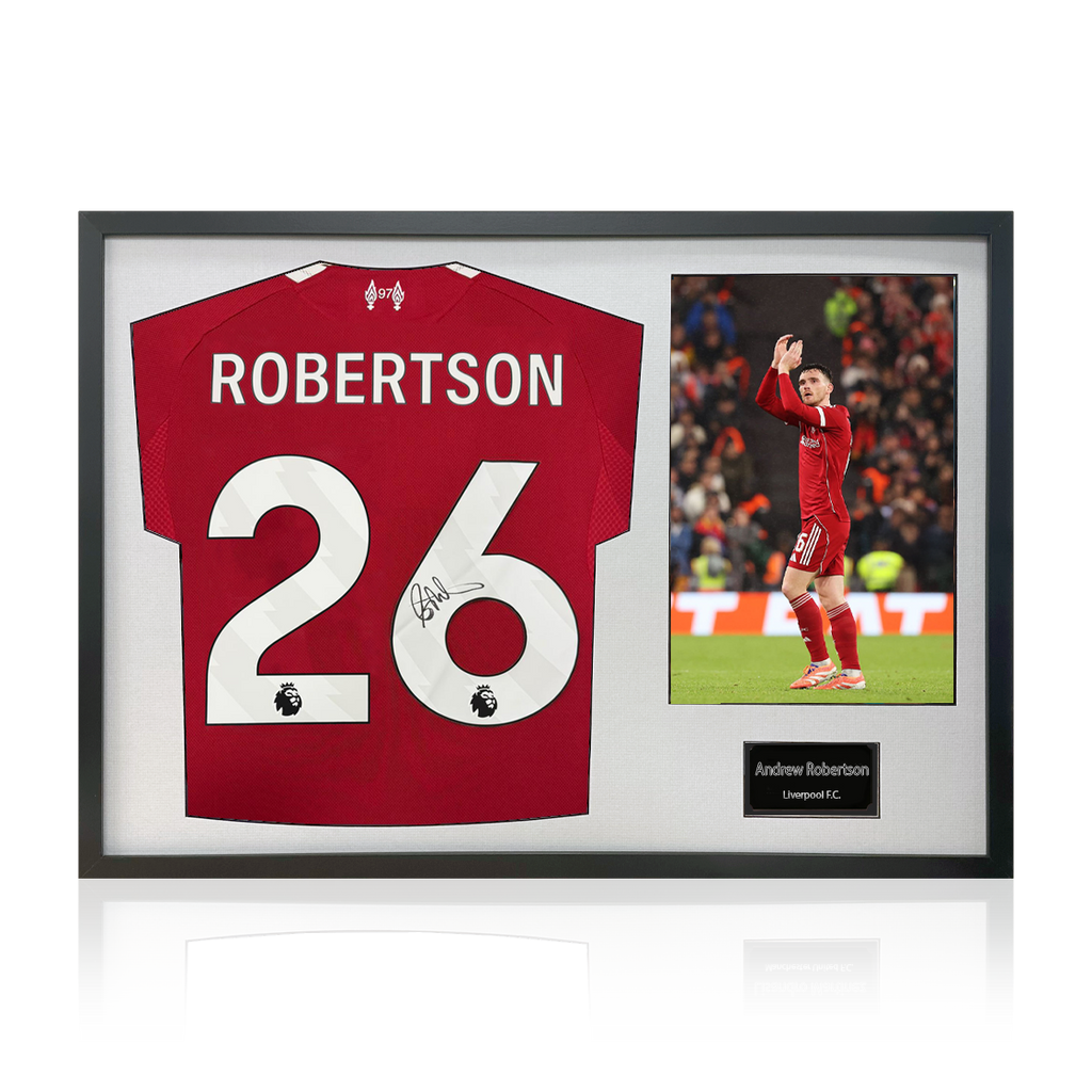 Andrew Robertson Signed Liverpool Shirt Classic Frame (ACG Cert)