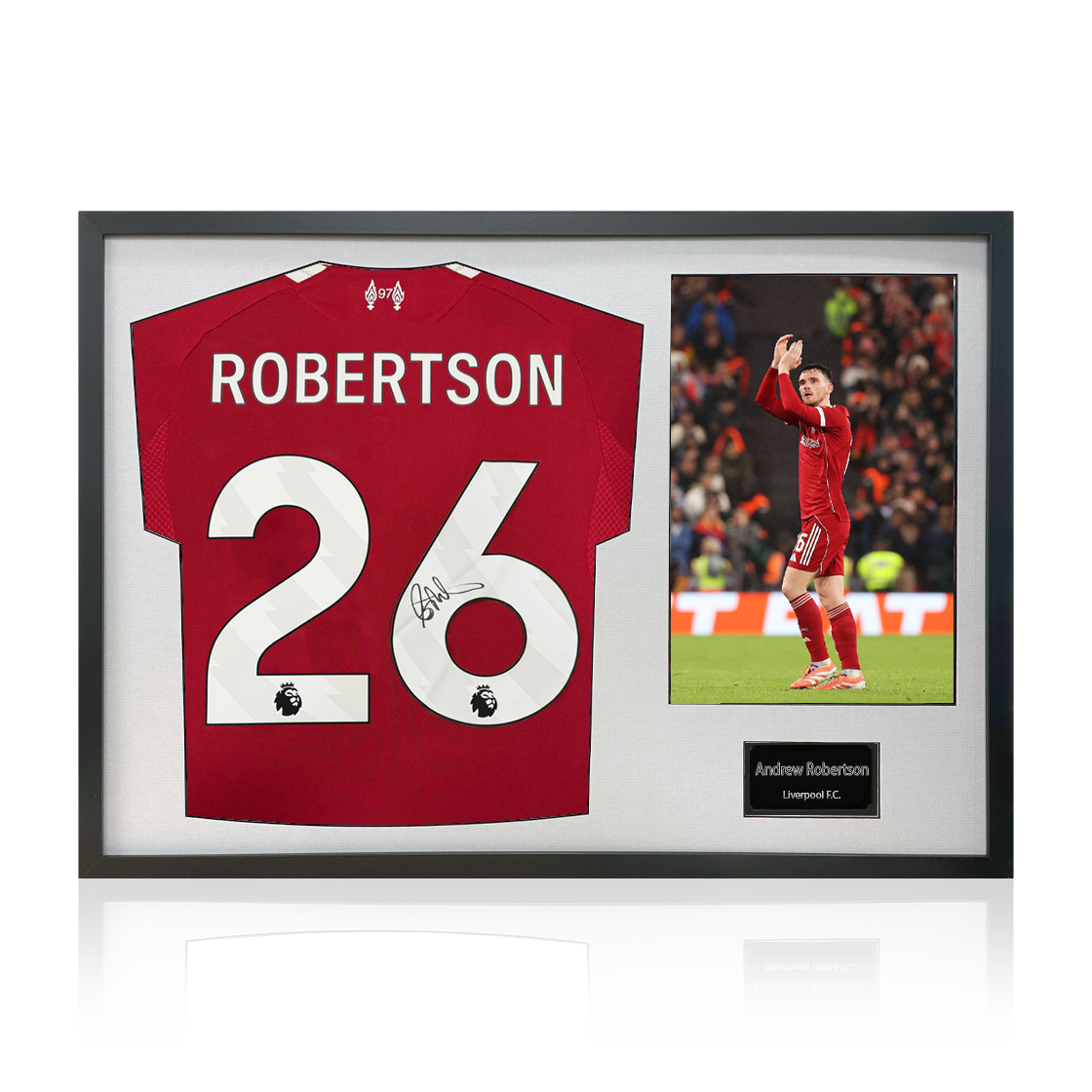 Andrew Robertson Signed Liverpool Shirt Classic Frame (ACG Cert)