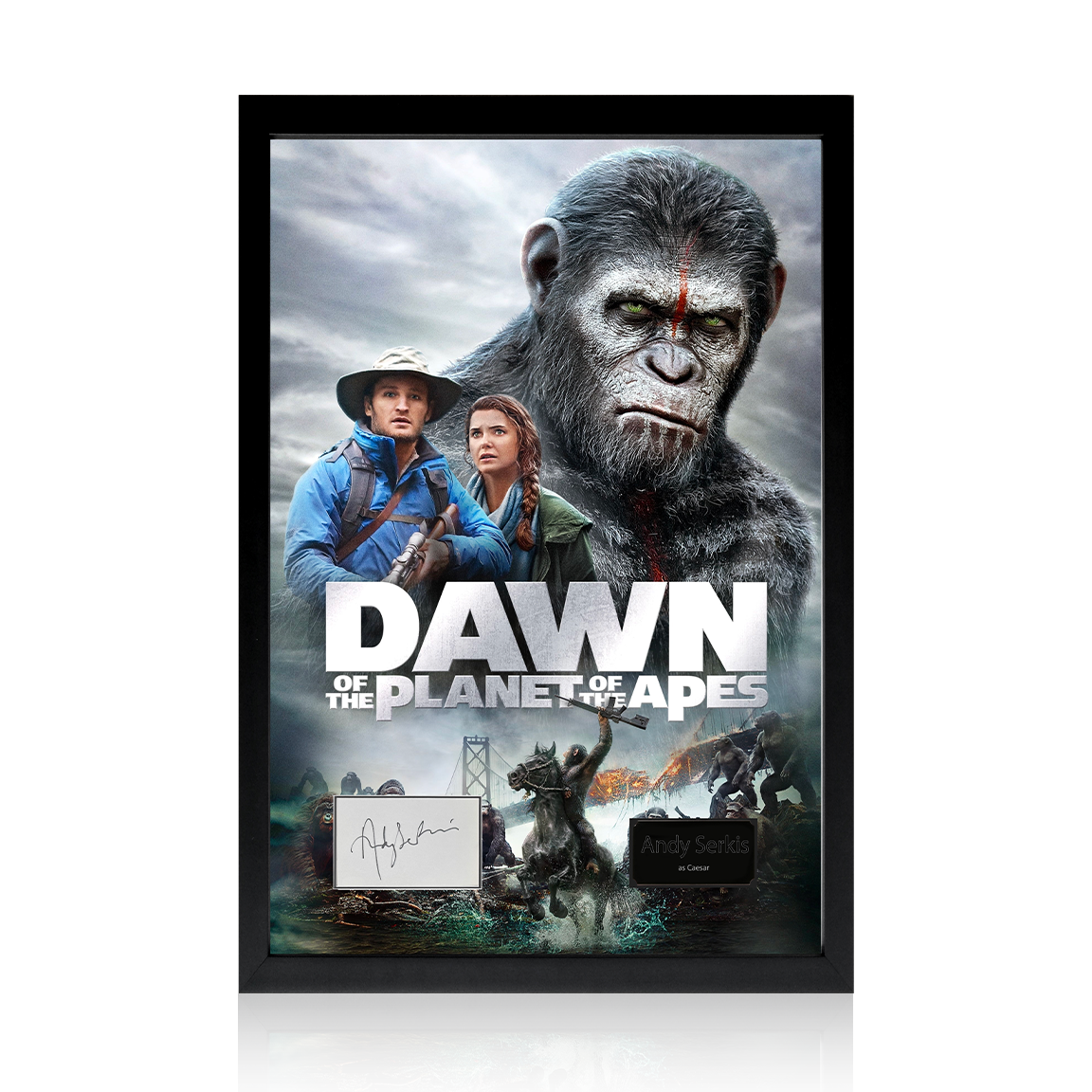Andy Serkis Signed Dawn of the Planet of the Apes Iconic Frame (ACOA)