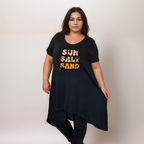 Sun Sand Salt Hanky Hem Swing Top