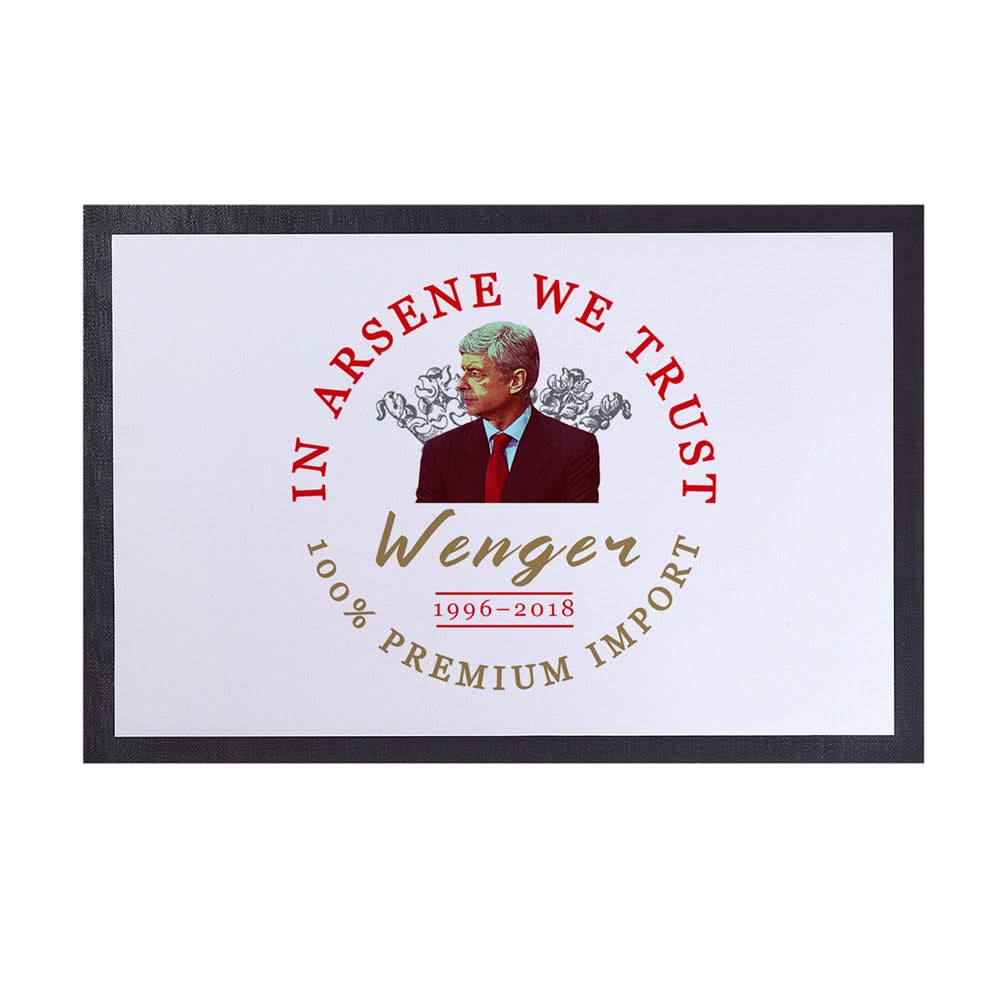 The Gooners Wenger  - Football Legends - Door Mat -60cm X 40cm
