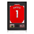 Mikel Arteta Signed Arsenal Shirt Premium Frame