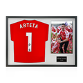 Mikel Arteta Signed Arsenal Champions Shirt Classic Frame