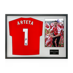 Mikel Arteta Signed Arsenal Champions Shirt Classic Frame