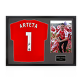 Mikel Arteta Signed Arsenal Champions Shirt Classic Frame