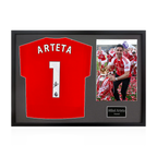 Mikel Arteta Signed Arsenal Champions Shirt Classic Frame