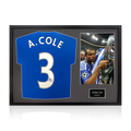 Ashley Cole Signed Chelsea Shirt Classic Frame