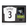 Ashley Cole Signed England Shirt Classic Frame