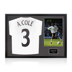 Ashley Cole Signed England Shirt Classic Frame