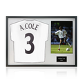 Ashley Cole Signed England Shirt Classic Frame