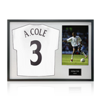 Ashley Cole Signed England Shirt Classic Frame