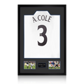 Ashley Cole Signed England Shirt Premium Frame