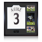 Ashley Cole Signed England Shirt Elite Frame