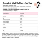 Assorted Mini Mallows Bag 1kg
