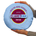 Holte Enders Claret and Blue - Football Legends - Circle Cushion 14"