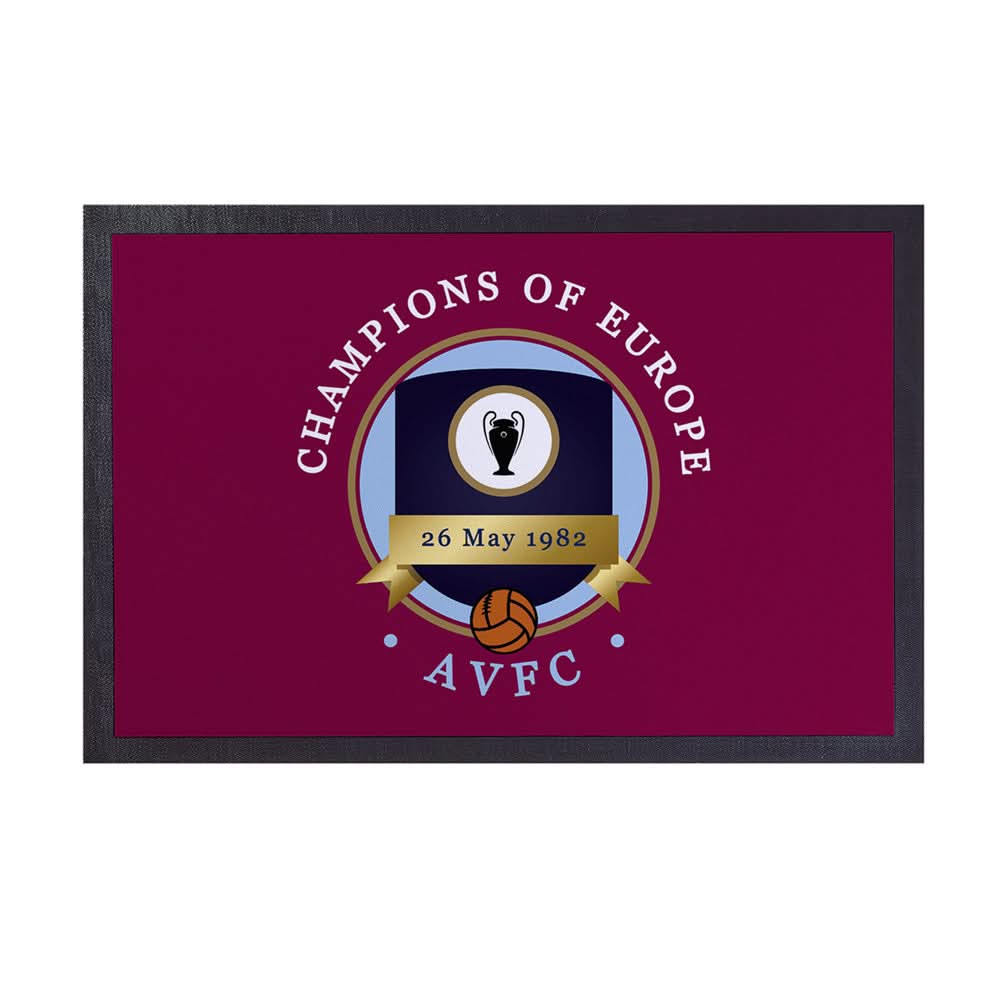 Holte Enders Euro Champions  - Football Legends - Door Mat -60cm X 40cm