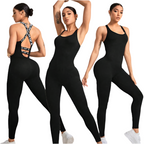 Seamless Camisole Jumpsuit – High Elastic Fit, Ultra-Comfortable