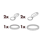 ION8 Leak Proof Water Bottle Accessory, Replacement Seals New Style