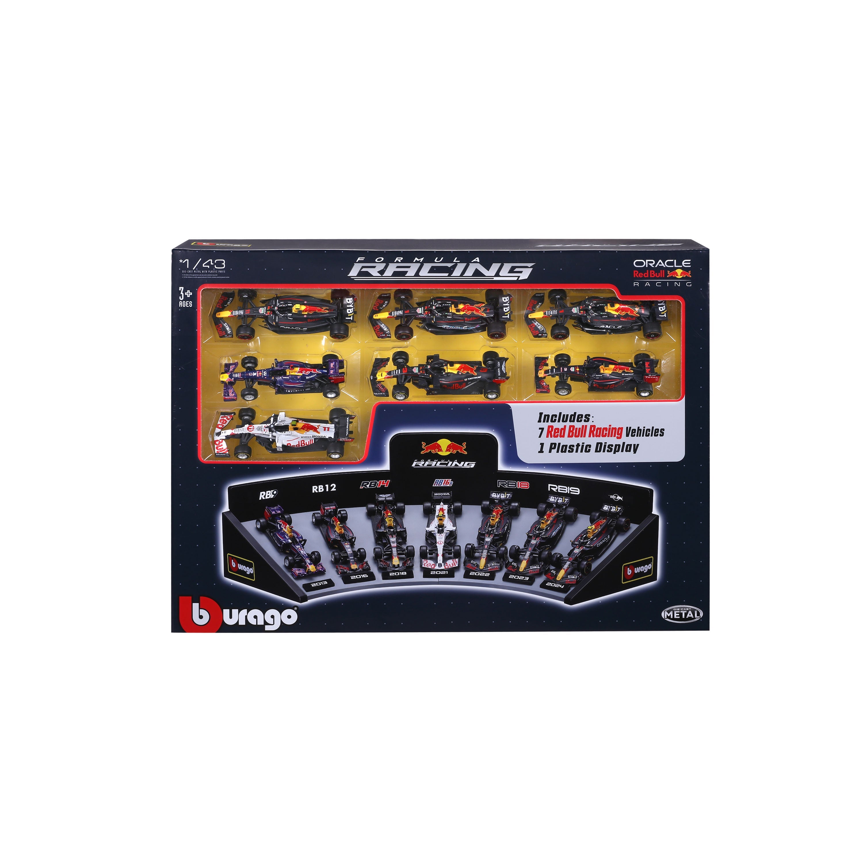 1:43 F1 Red Bull Racing Deluxe Gift Set With Display Stand
