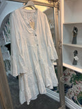 Baumwollkleid mit Blumenmuster | Einheitsgröße 36–46 | 100 % Baumwolle