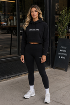 Women's Oversized Lightweight Cropped Hoodie