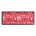 Manchester Red - Word Montage - Bar Runner