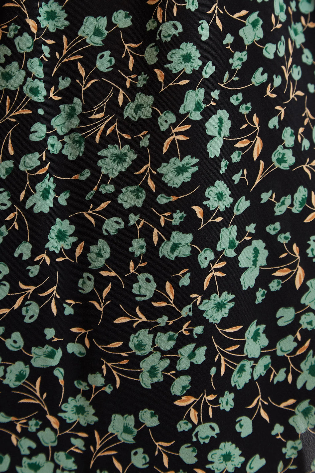 Kathlyn Fleur Vert Print Long Sleeve Midi Dress