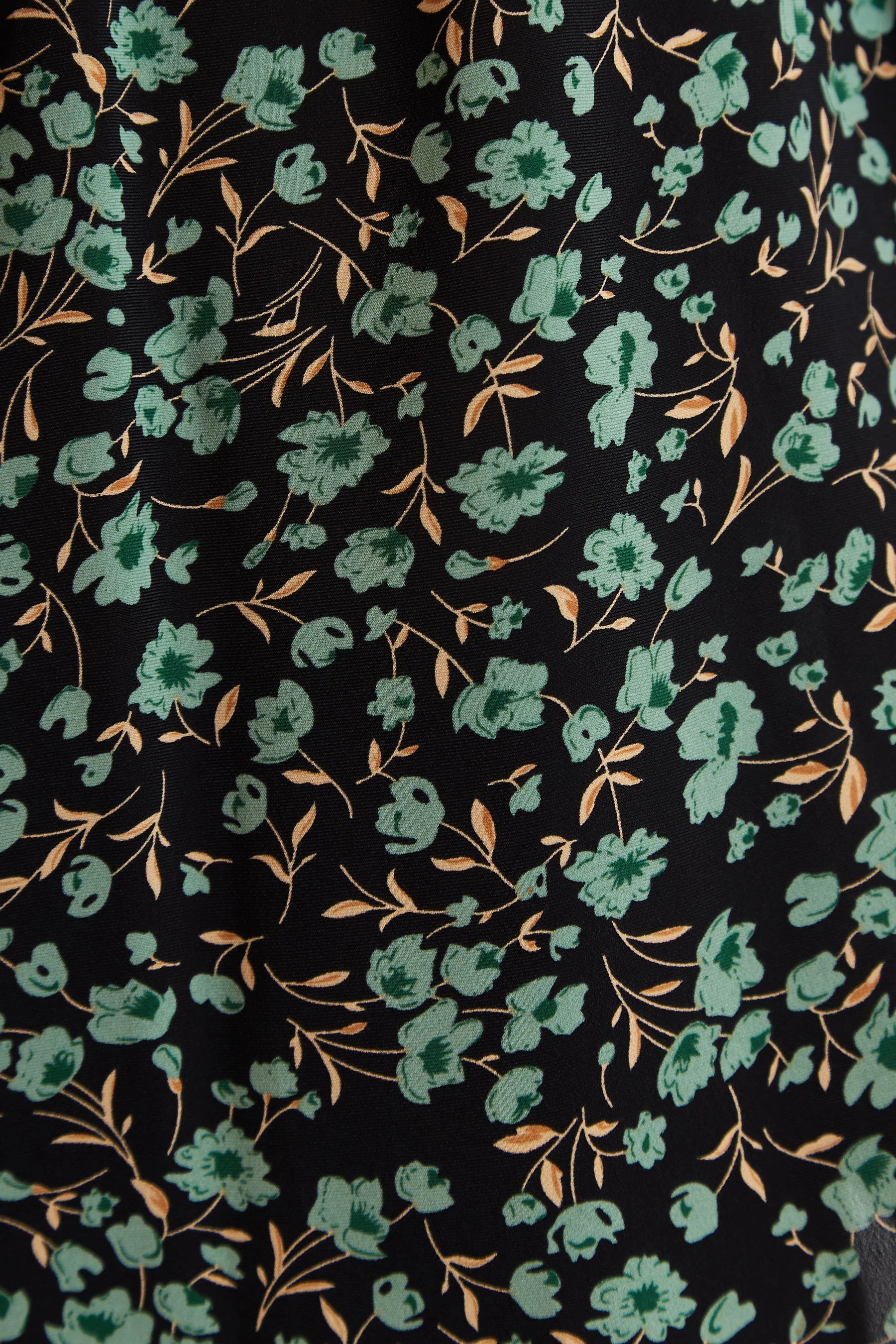 Kathlyn Fleur Vert Print Long Sleeve Midi Dress